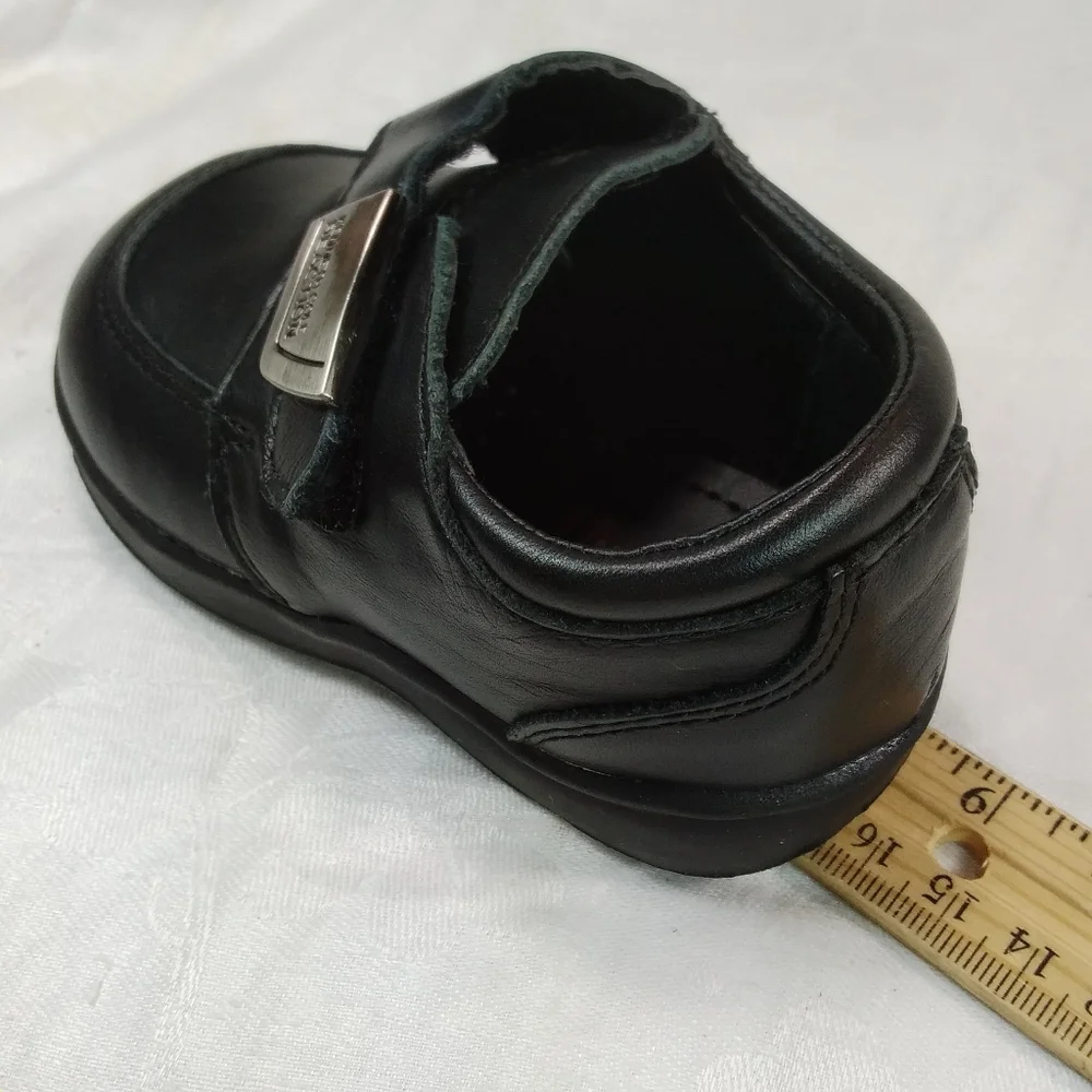 Kenneth Cole Reaction Black Leather SHOES Toddler Size 5M Monk Strap Dress